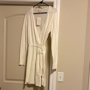 Michael Kors Ivory Wrap Dress